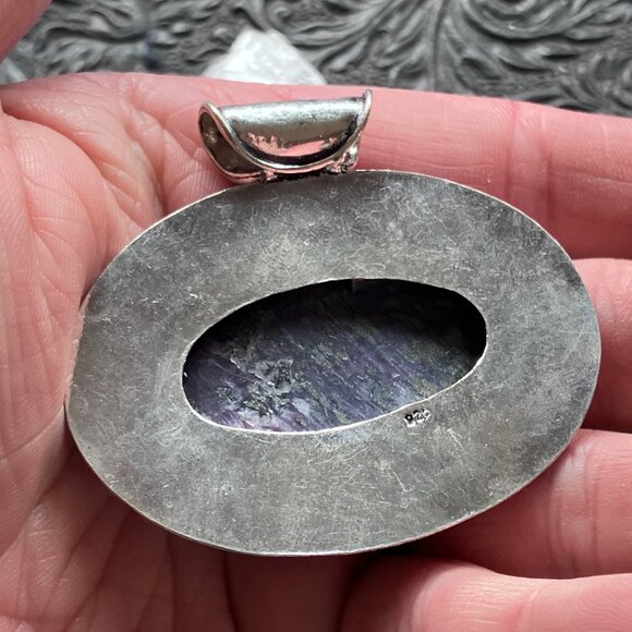 Western Styled Charoite Crystal Stone Jewelry Pendant - Picture 8 of 10